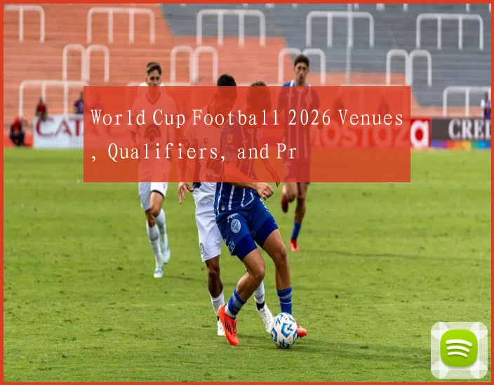 World Cup Football 2026 Venues, Qualifiers, and Pr